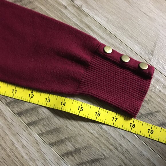 le chateau Long Burgundy Open Duster Cardigan - Picture 14 of 14